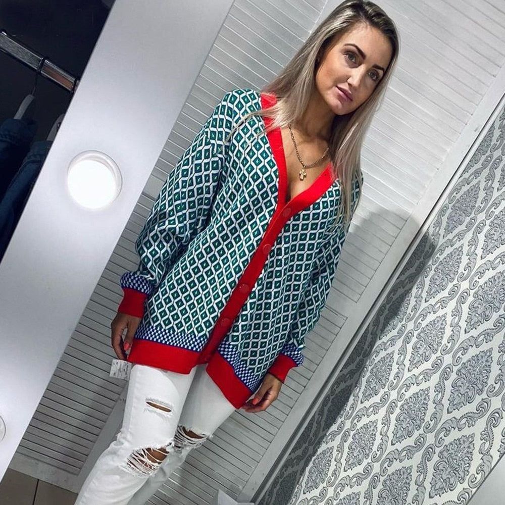 Esperanza Sweater Red Green
