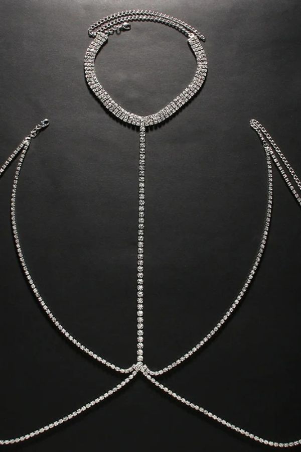 Fashion Rhinestone Sexy Halter Neck Body Chain