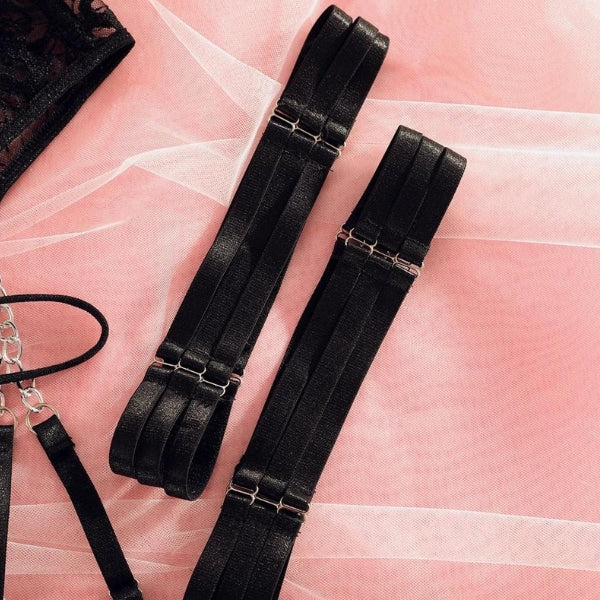 The Bianca Chain-Lace Lingerie Set