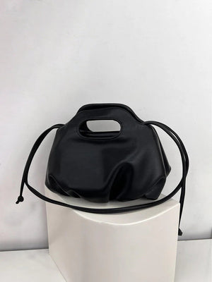 Pure Color Versatile One-Shoulder Crossbody Handbag Black ONE SIZE