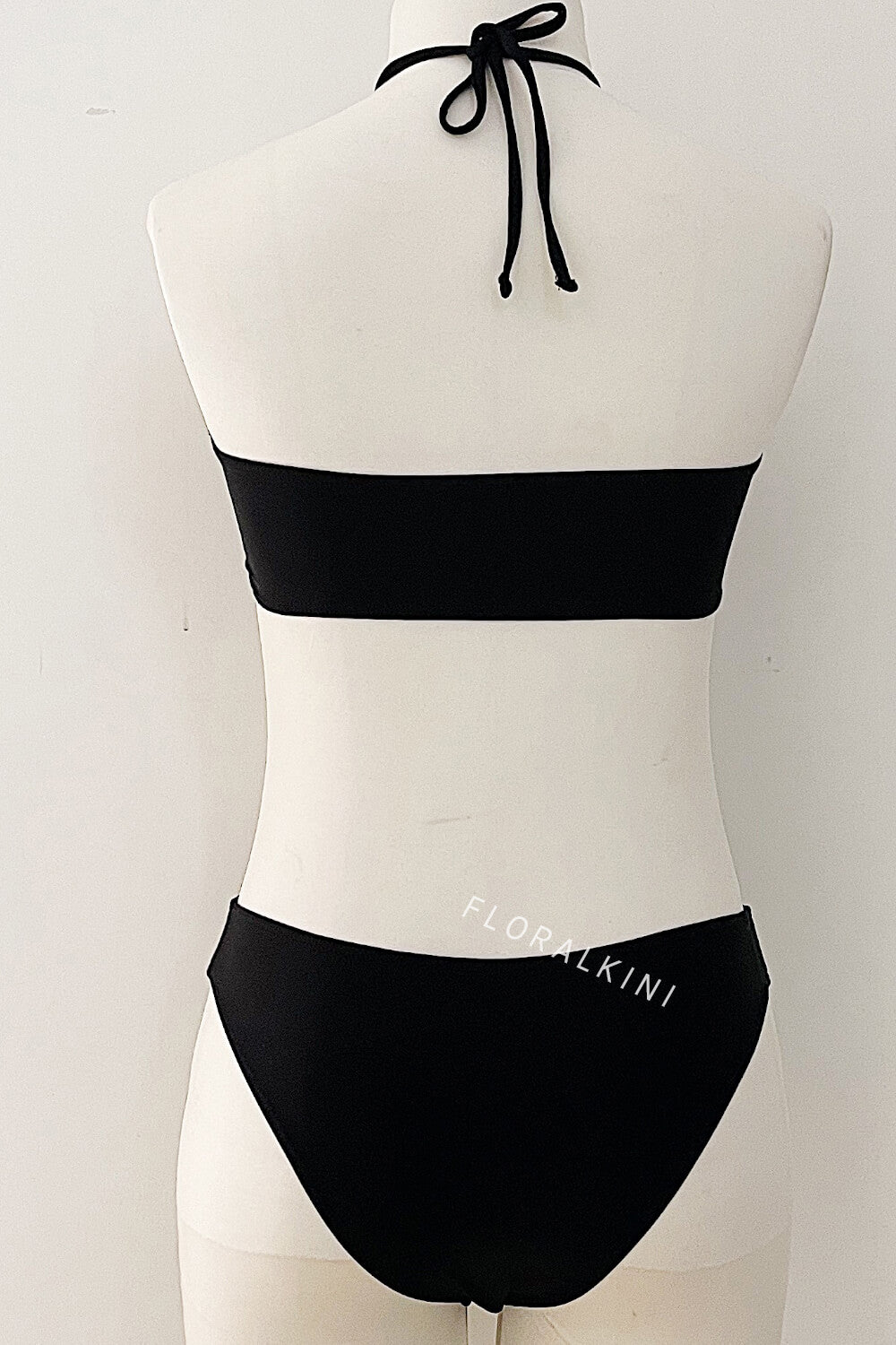 Halterncek Cut-Out One Piece Swimsuit With Metallic Medals Details