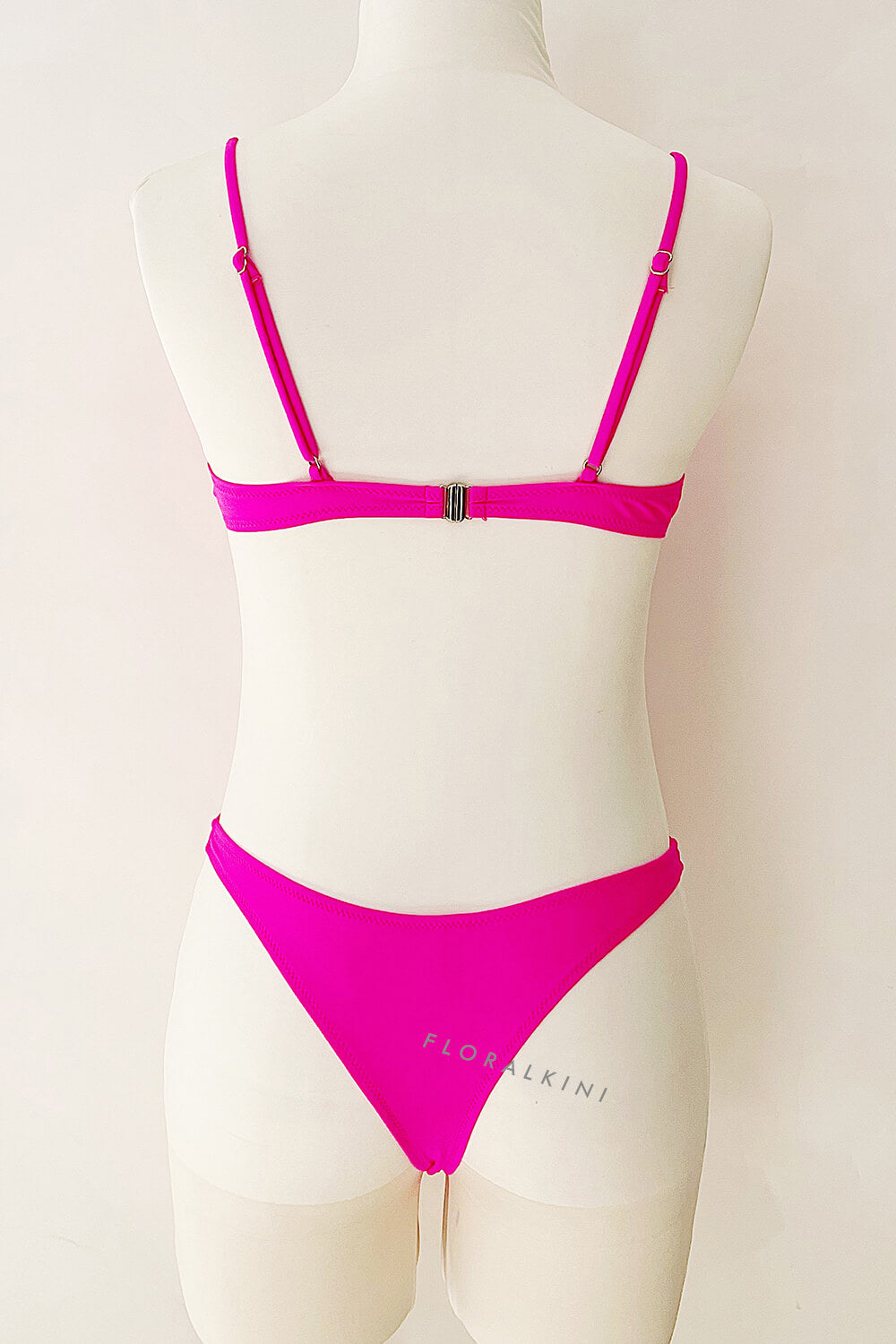 Hot Pink High Rise Bikini Bottom