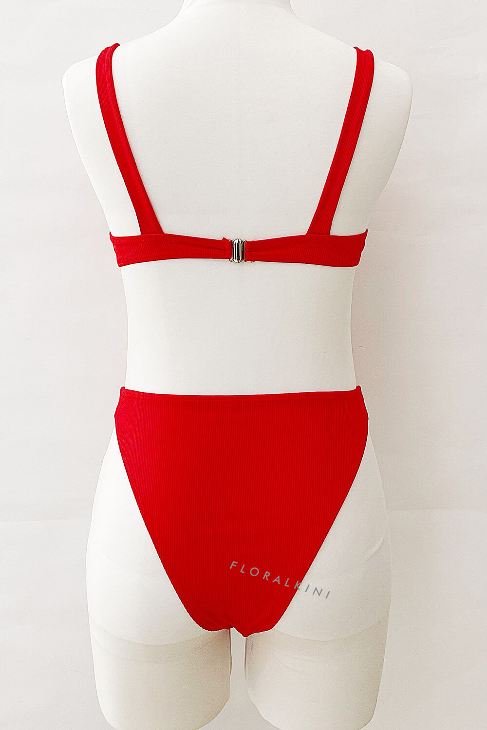 Red Underwire Bralette Bikini Top