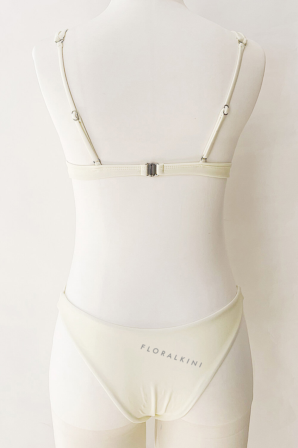 Cream High Rise Bikini Bottom
