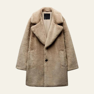 The Aspen Faux Fur Coat Brown