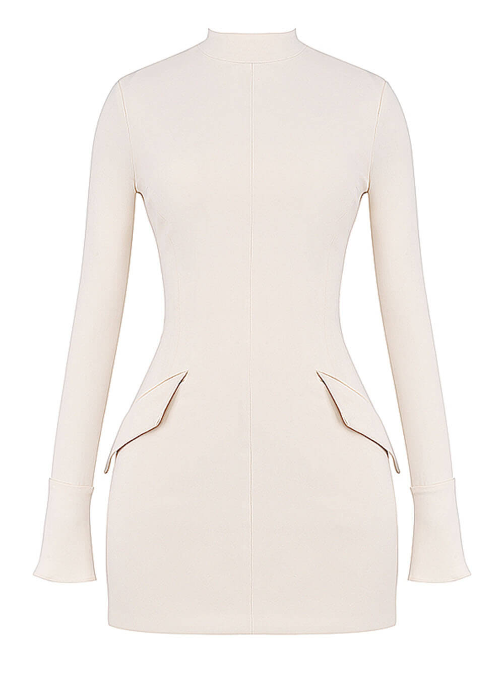 Vintage Creme Minikleid