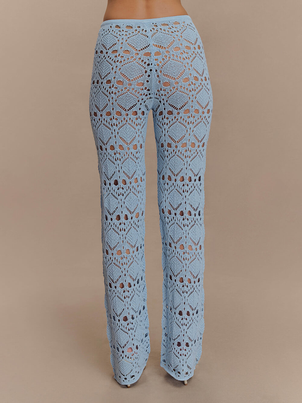 Pantalon élégant en tricot au crochet