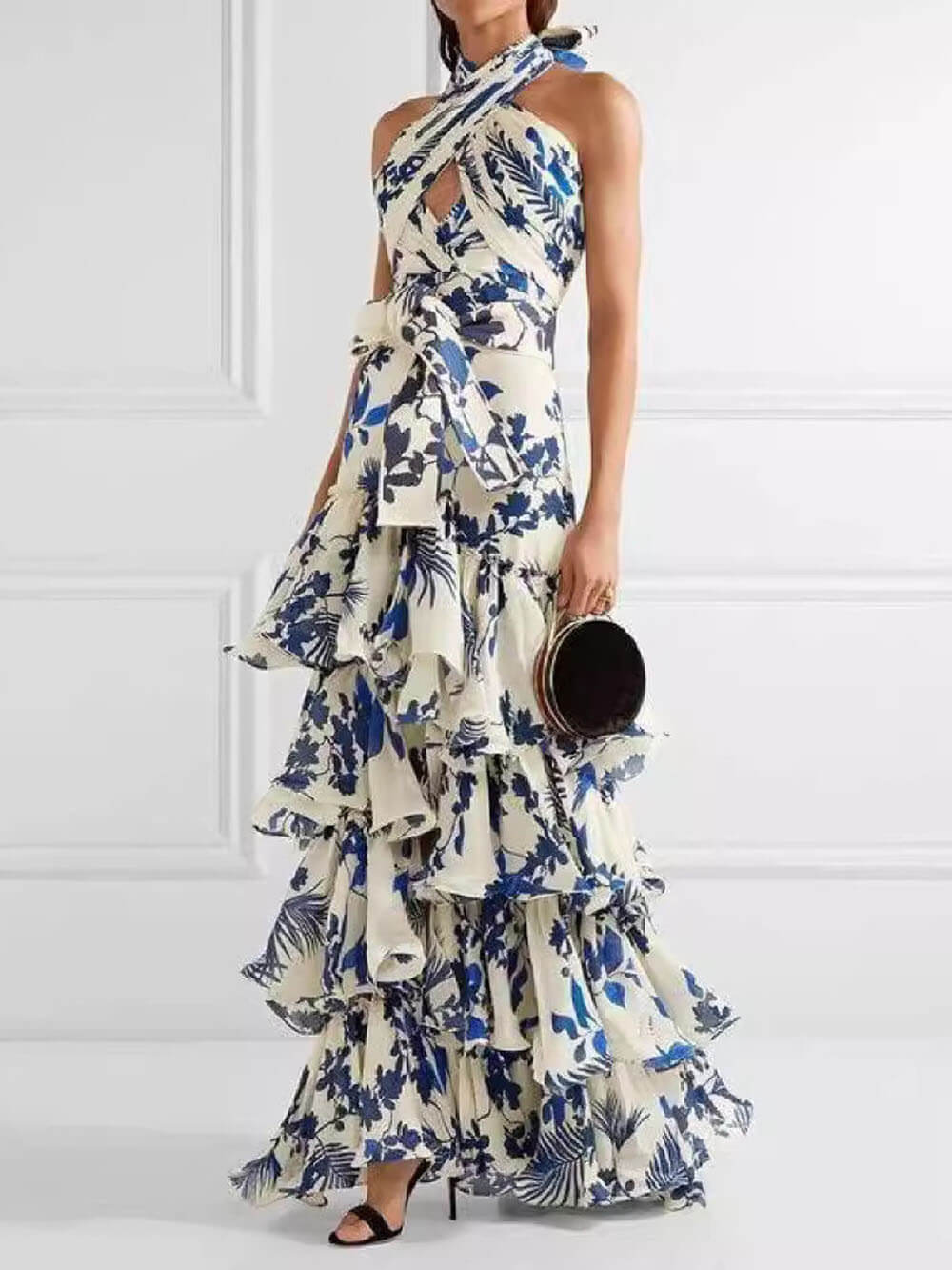 Robe trapèze Lolita à bretelles, style bohème, style vacances, unique