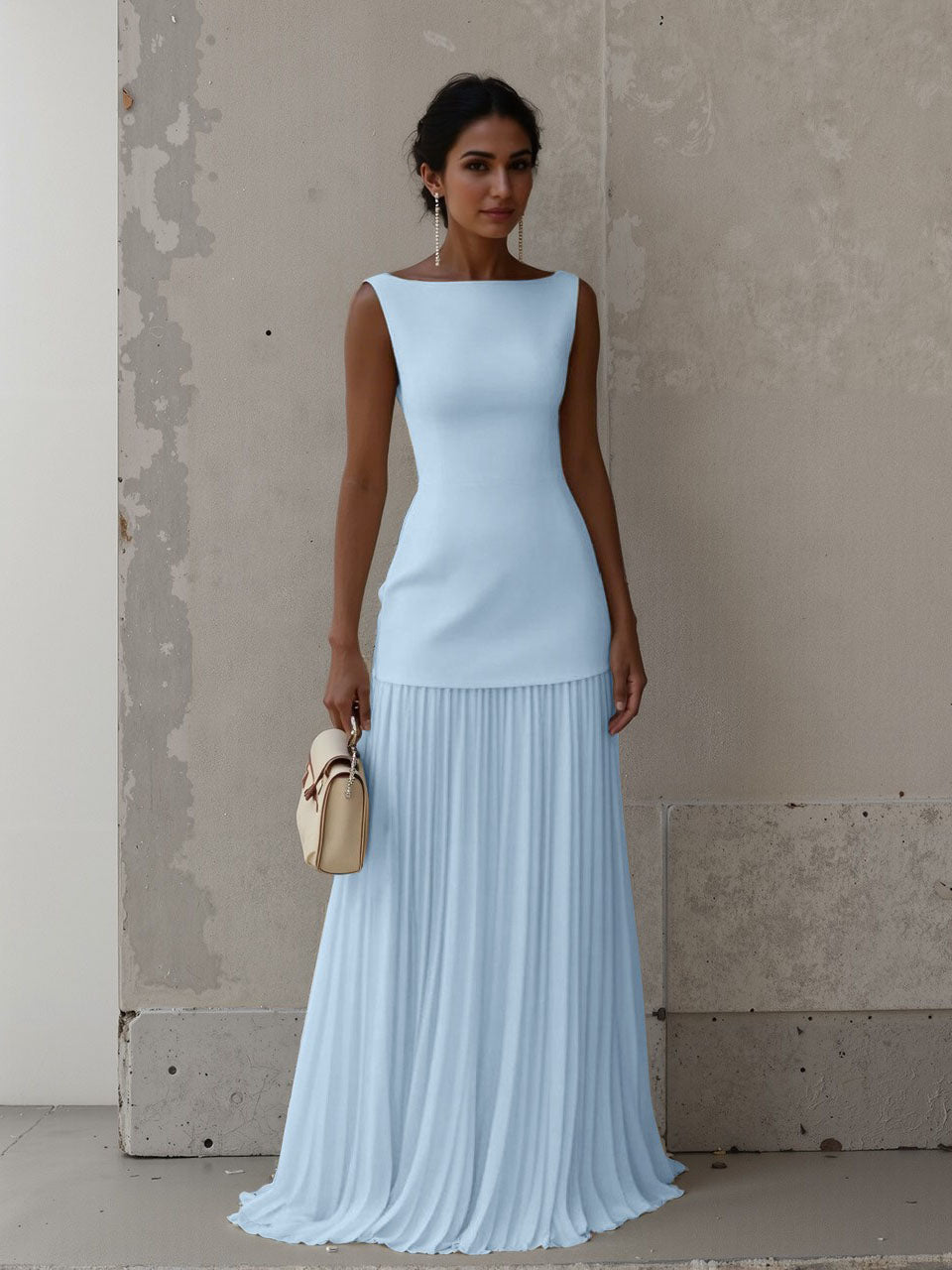 Exquisiter Faltenrock mit elastischer Taille