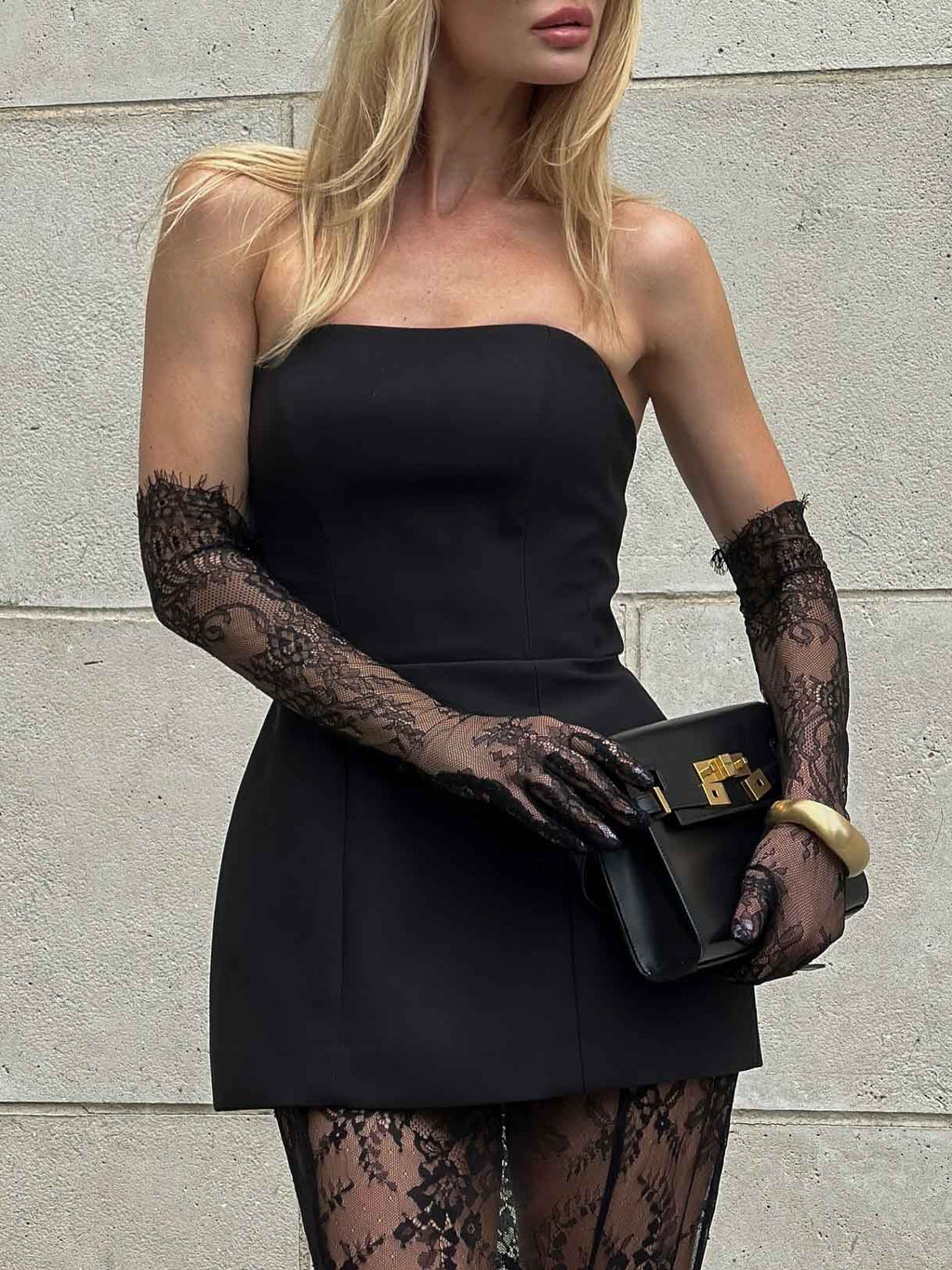 Élégant haut bustier sans bretelles coupe slim