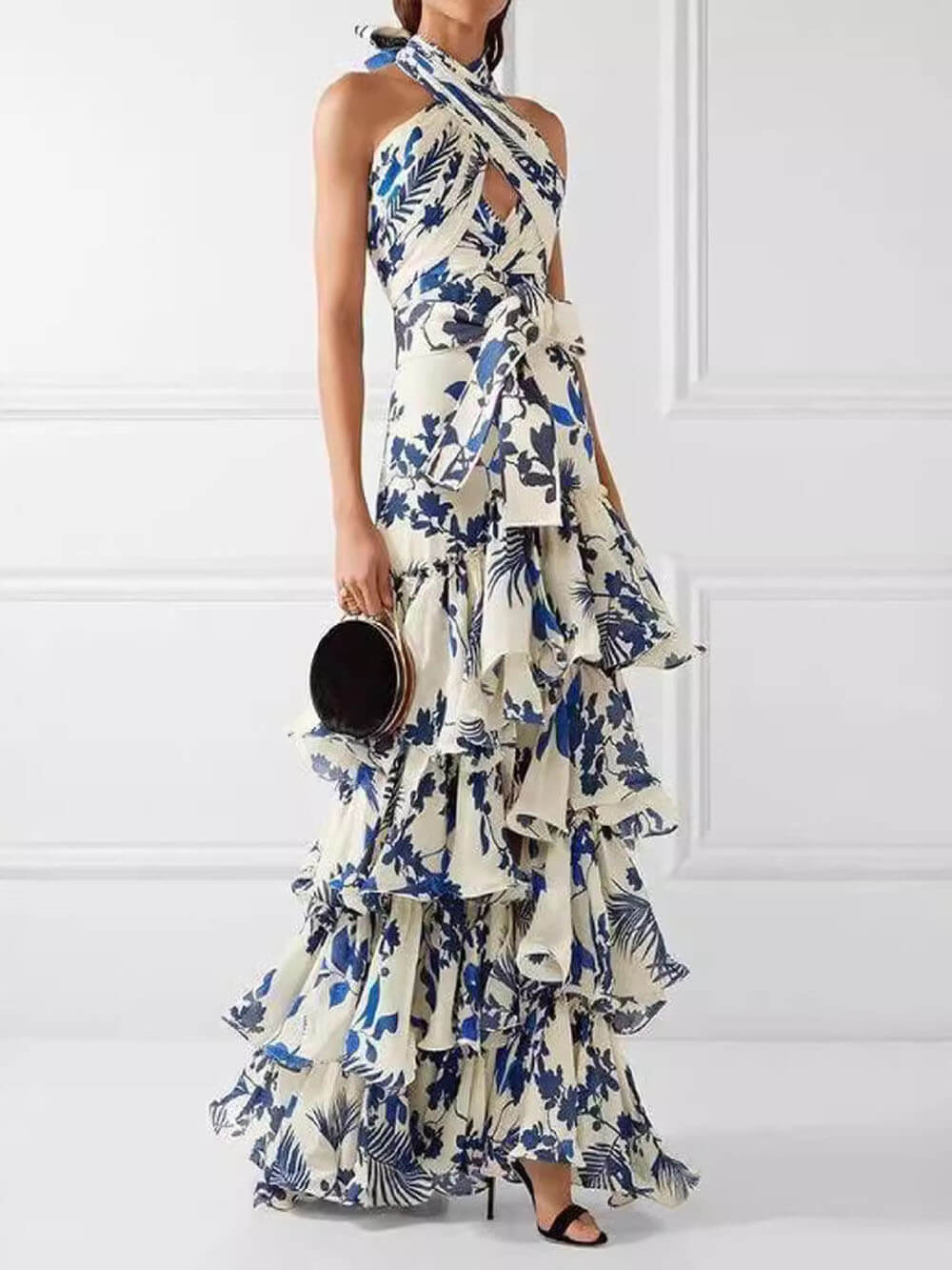 Robe trapèze Lolita à bretelles, style bohème, style vacances, unique