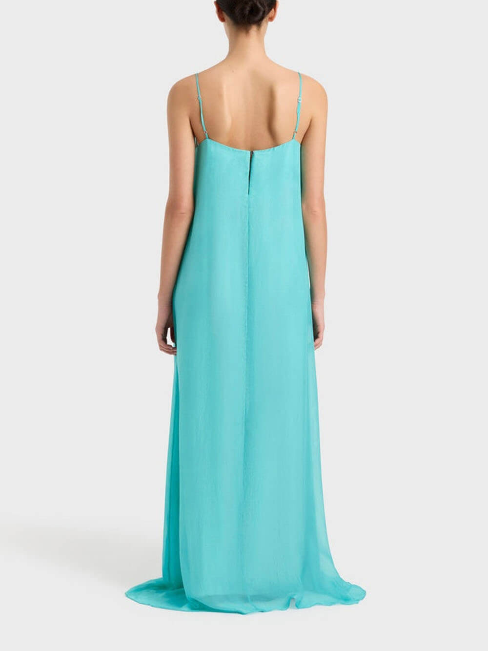 Elegantes Spaghettiträger-Maxikleid mit elegantem Säulendesign