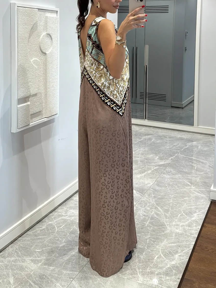 Combinaison exquise à imprimé bohème