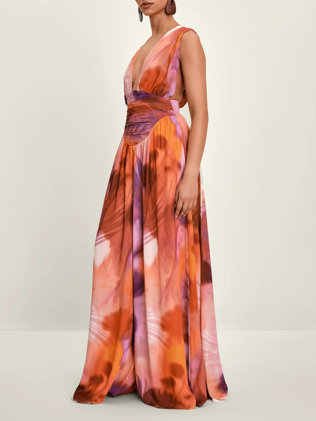 Einzigartiger, vielseitiger Hosenträger-Overall mit Batikmuster