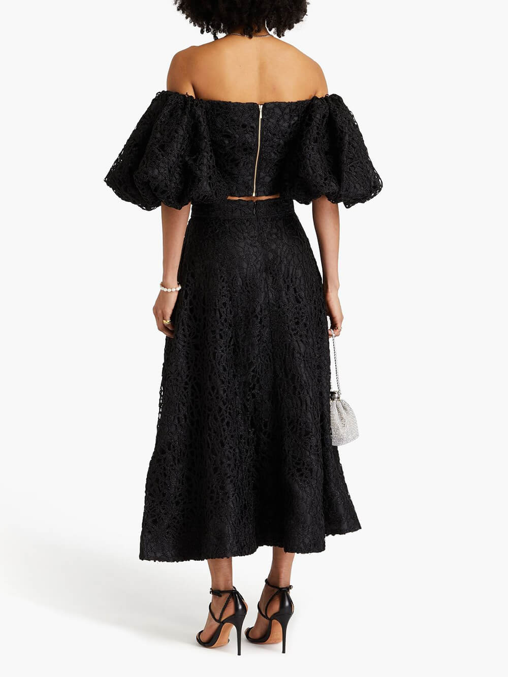 Delicate Hollow Lace Crochet High-Waist Skirt