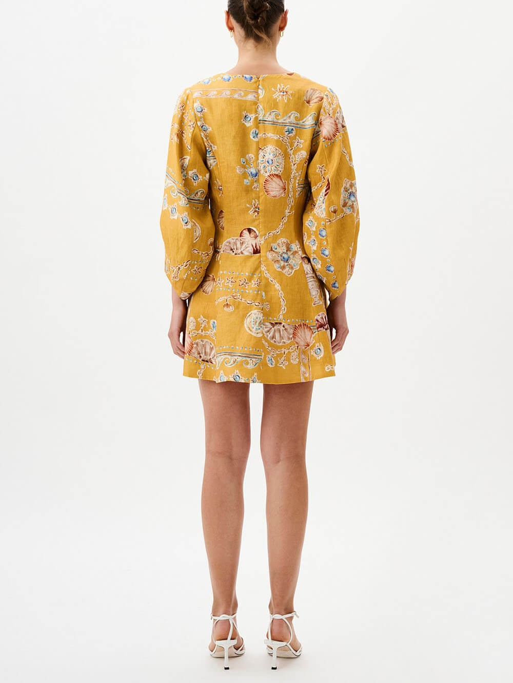 Einzigartiges Resort-Minikleid mit Ocean World-Print
