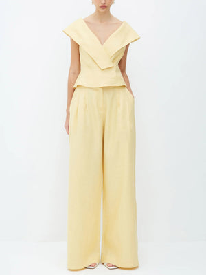 Elegantes Kurzarm-Taillenshirt mit V-Ausschnitt