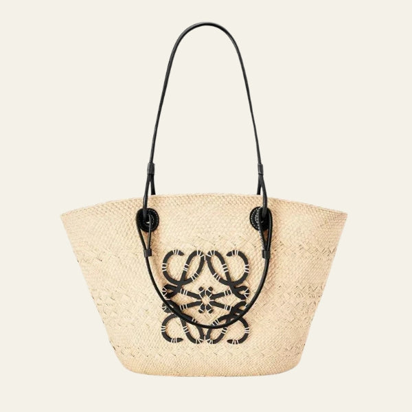 The Mallorca Logo-Detail Woven Tote