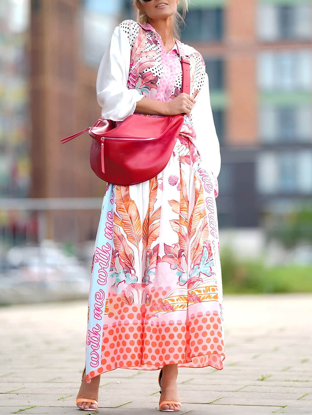 Casual Floral Print Relaxed Button-Up Shirt