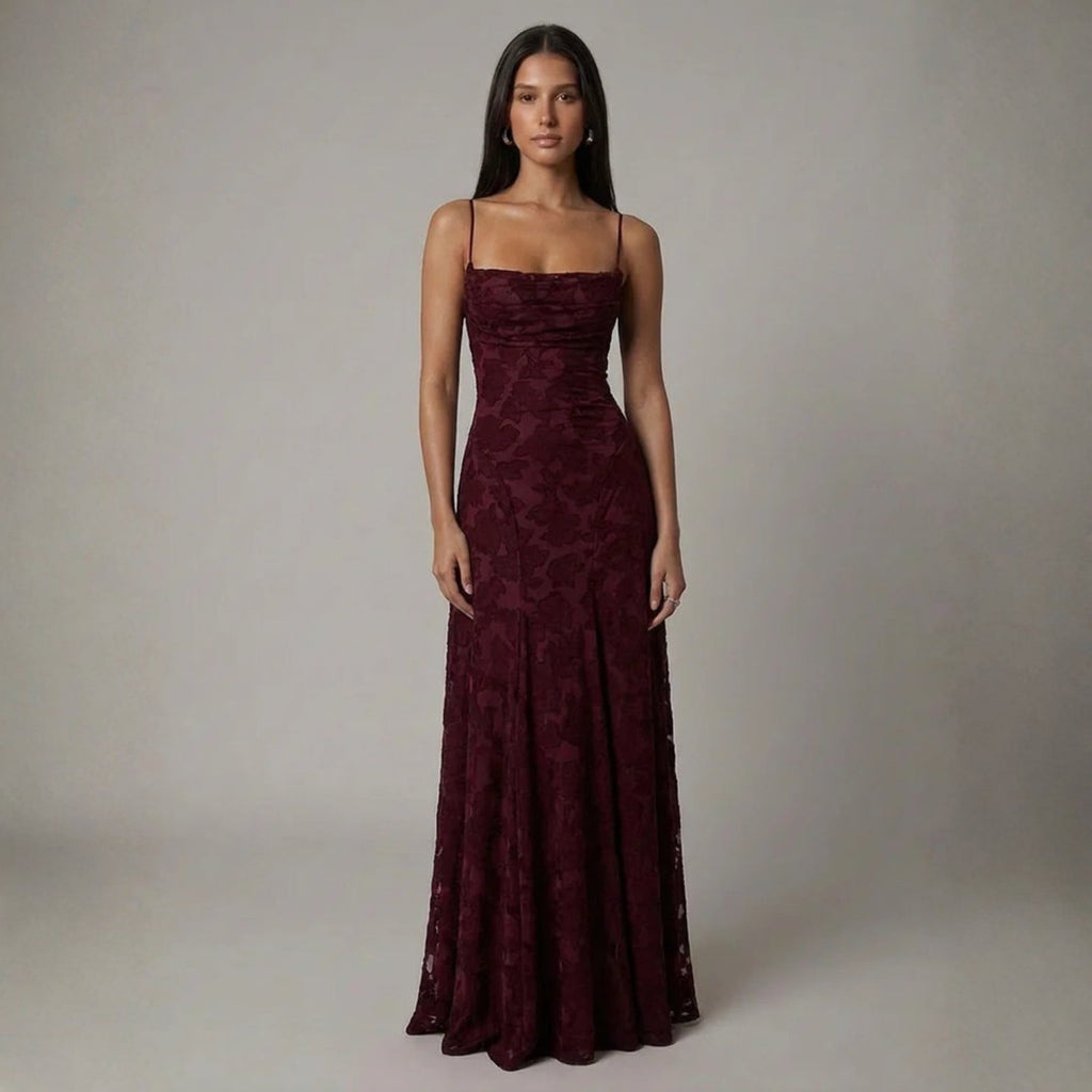 The Verona Lace-Up Back Maxi Dress