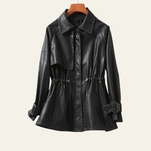 The Riviera Drawstring Waist Jacket Black