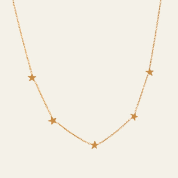 The Celeste Gold Star Necklace