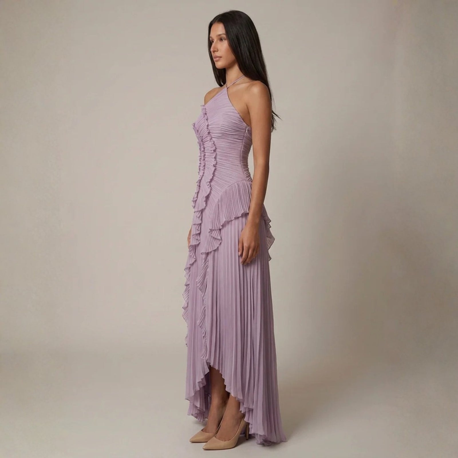 The Amalfi Ruffle High-Low Dress