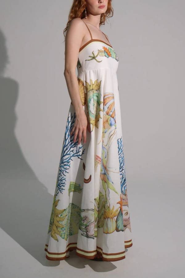 Coral dress