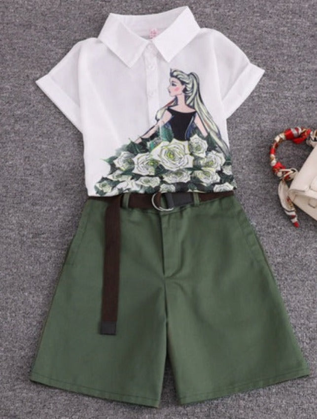 OLIE SET White and green