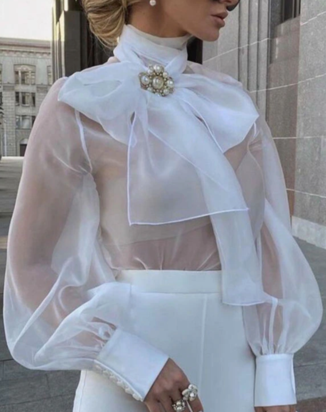 LIDIA HEAVEN BLOUSE White