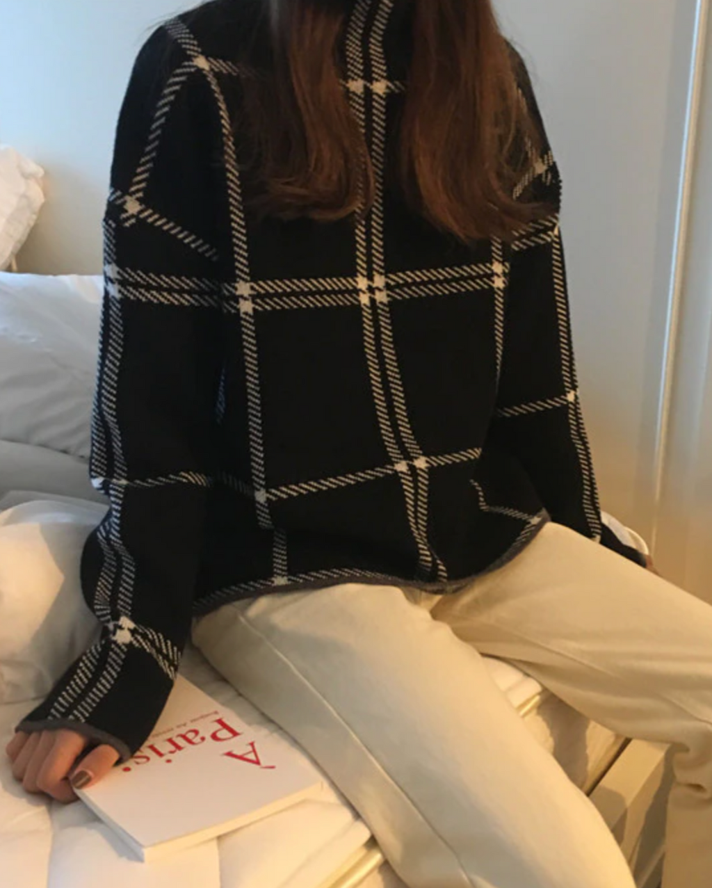 COZY CASUAL SWEATER One Size Black