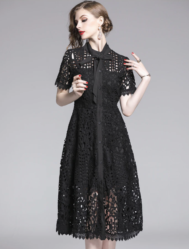 SAMANTHA LOVELY DRESS Black