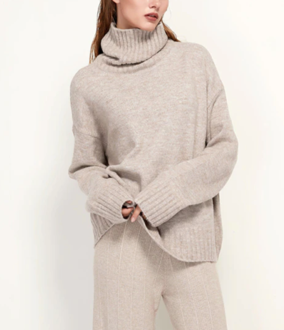 MY BASIC LOVELY SWEATER One Size Apricot