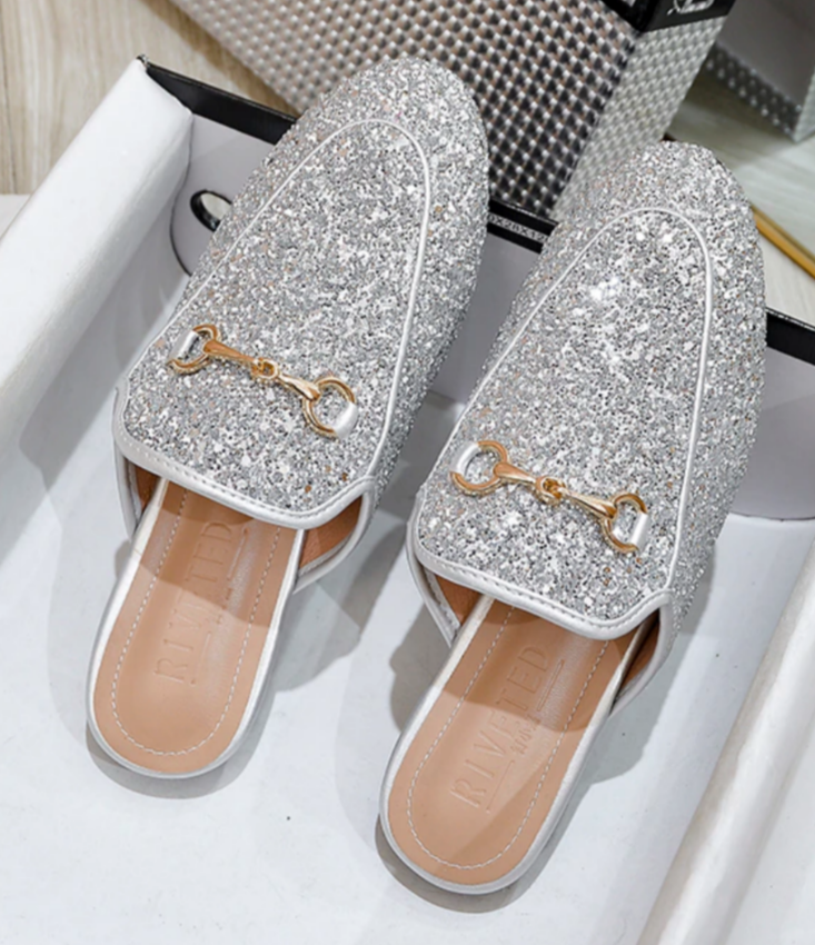 RAYA VINTAGE SLIPPERS silver