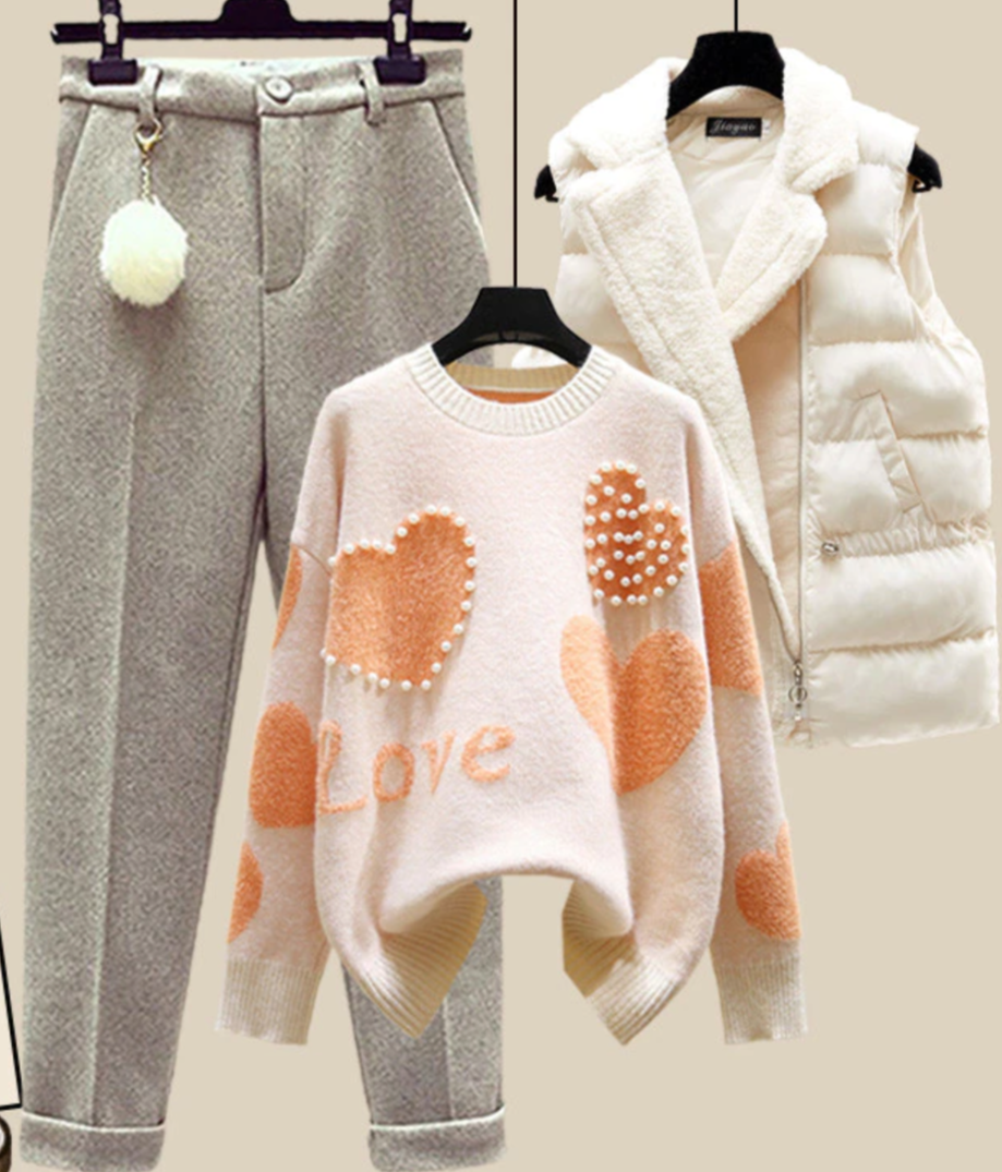 AUTUMN 3 PIECES SET Orange 3 Piece Set
