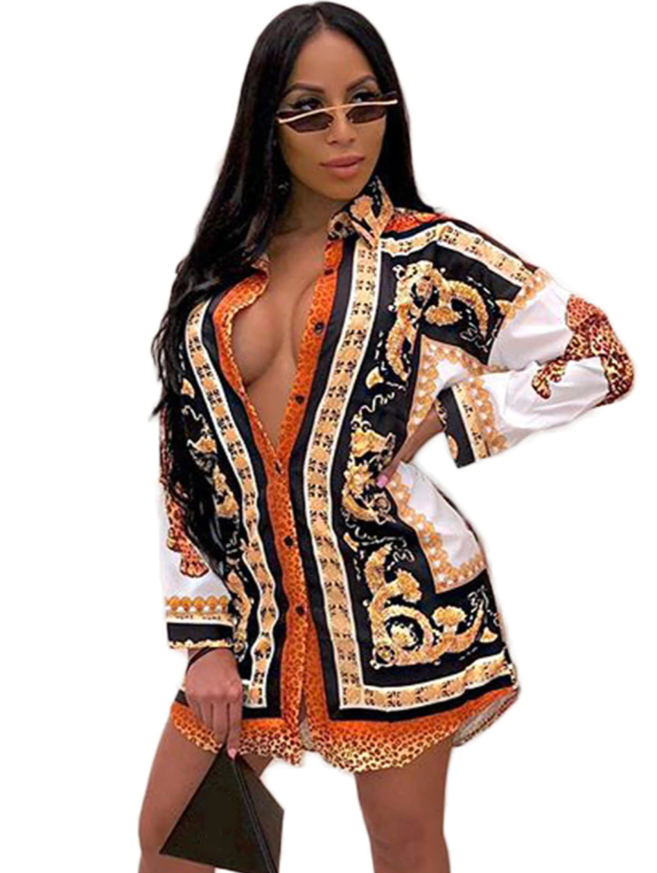 DAPHNA SHIRT-DRESS V82-8055