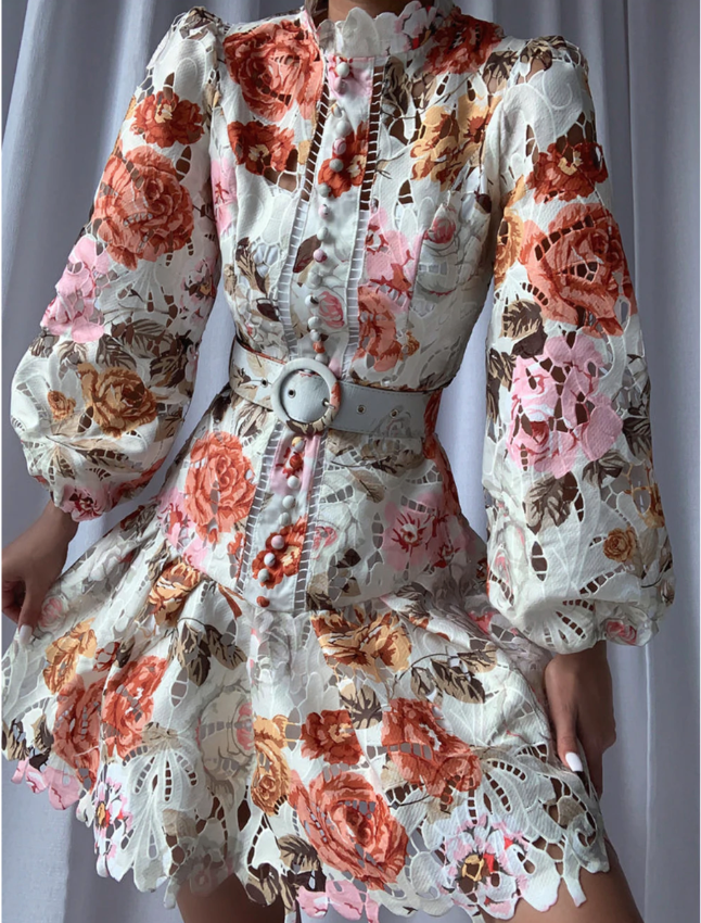 KATRIN LACE DRESS Multi Flower