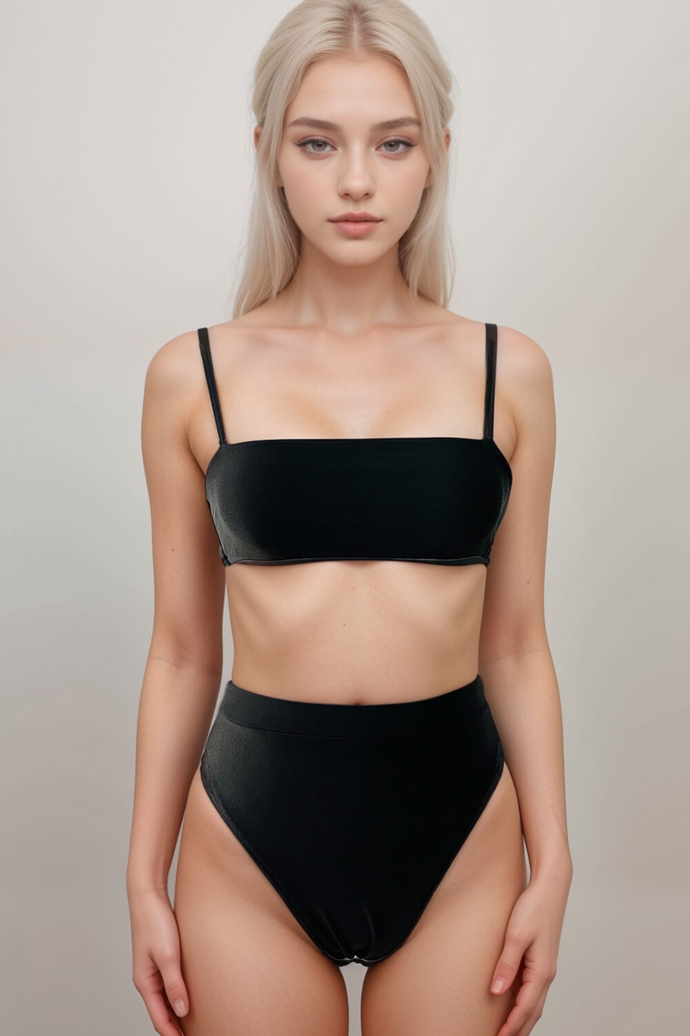 Black High Waist Bikini Bottom