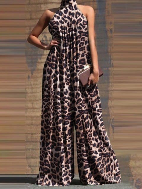 ZIYA WIDE LEG ROMPER Khaki pink