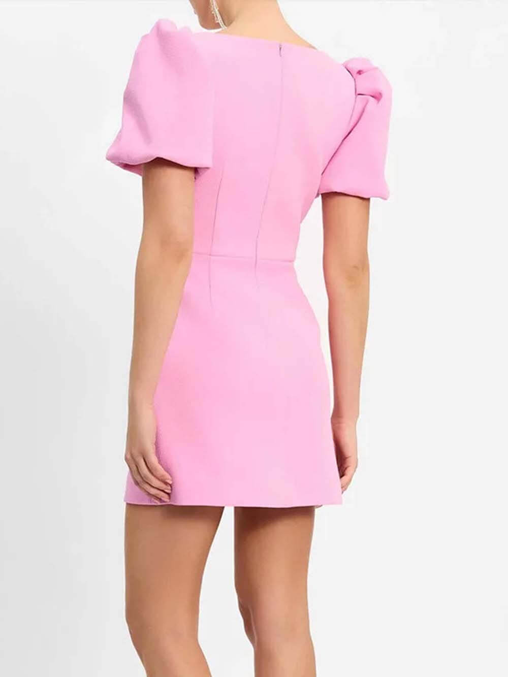 Robe de soirée élégante et douce à manches bouffantes et paillettes