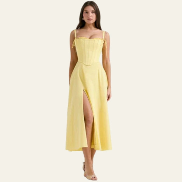 The Taylor Sculpted Sweetheart Midi Dress