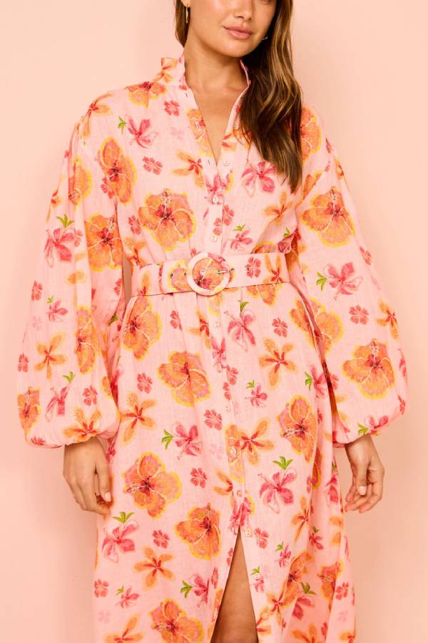 Palm Noosa Noddy Dress in Spanish Hibiscus