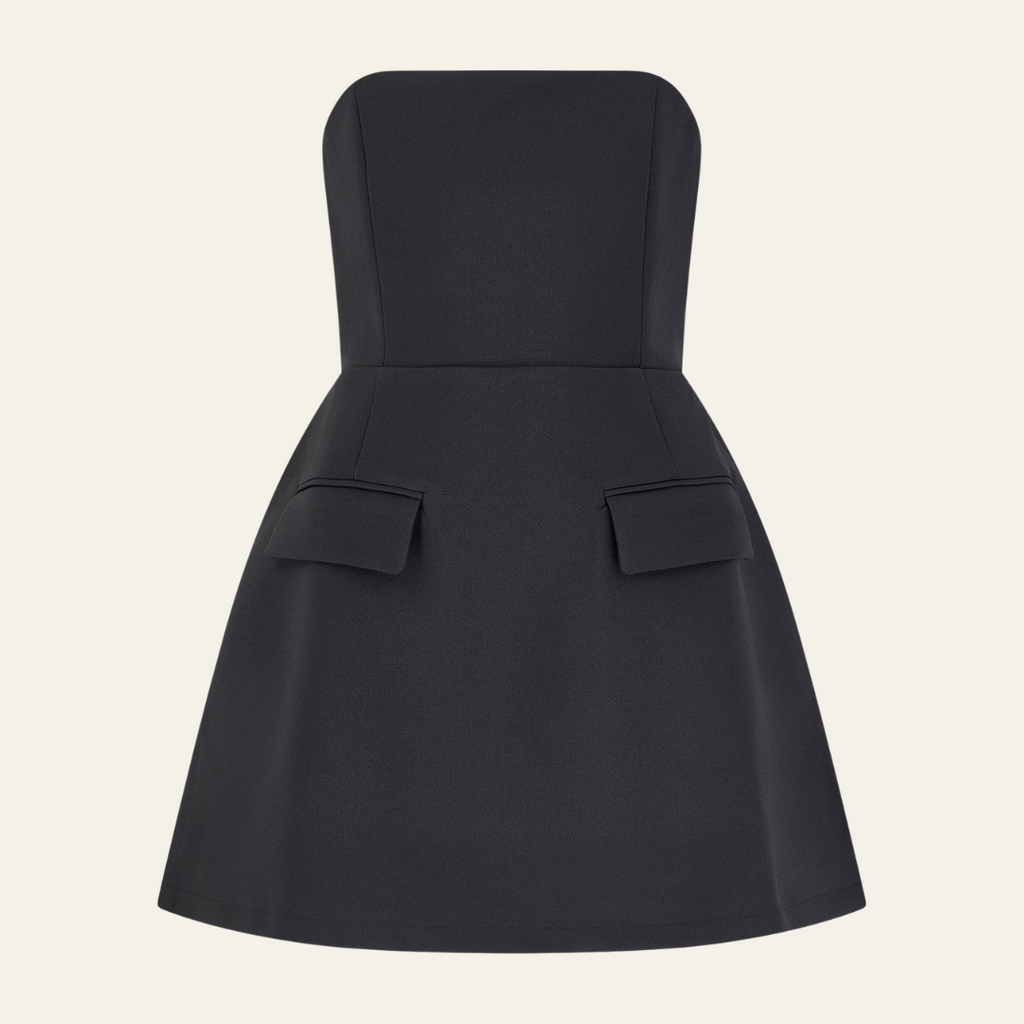 The Vienna Structured Strapless Mini Dress