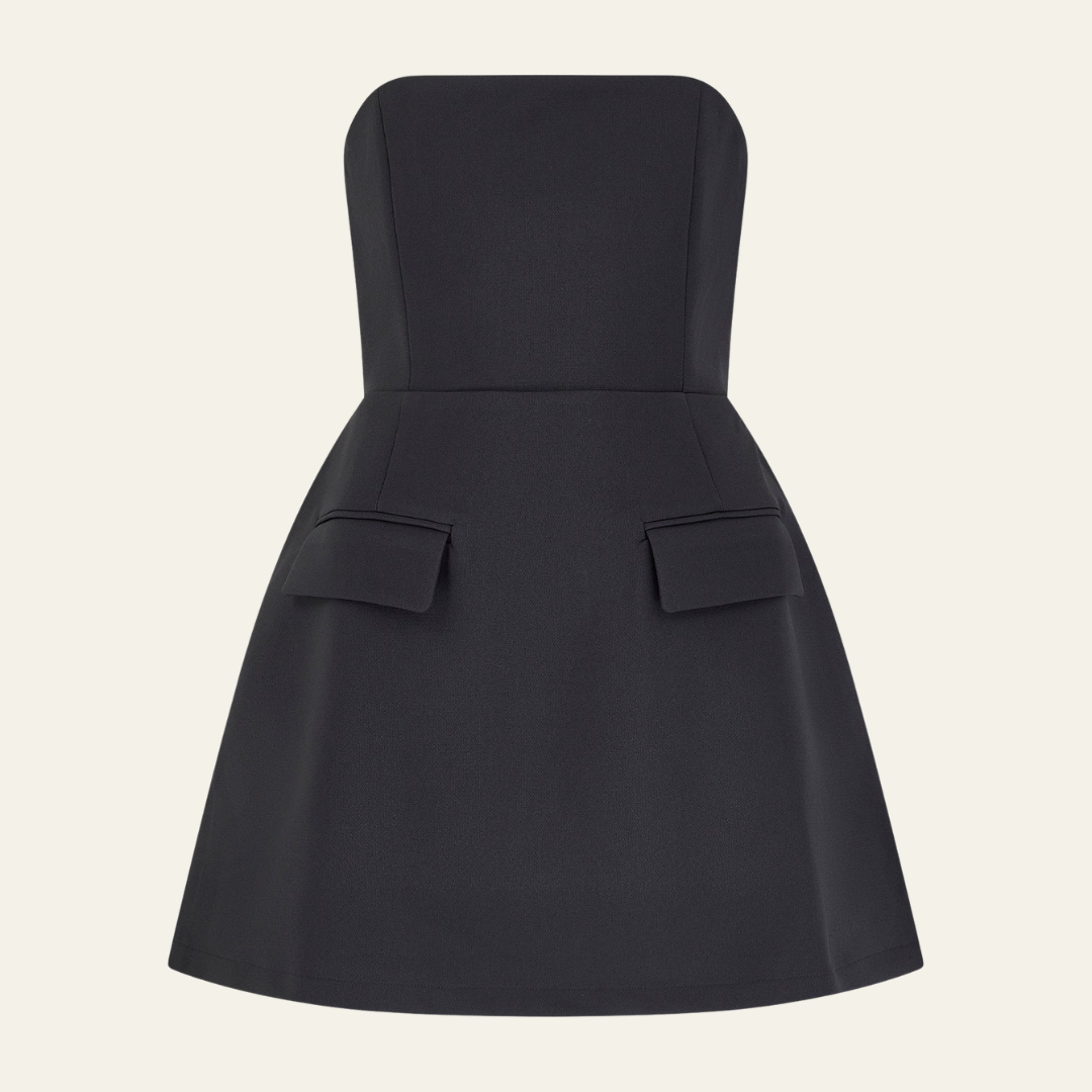 The Vienna Structured Strapless Mini Dress