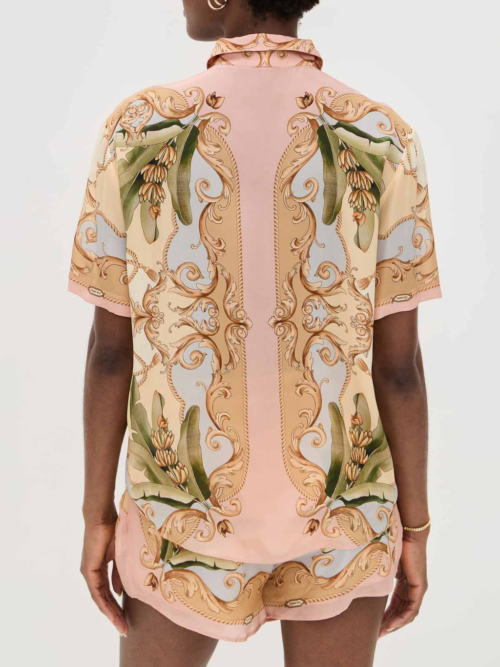 Ensemble deux pièces à imprimé kaléidoscope botanique rétro