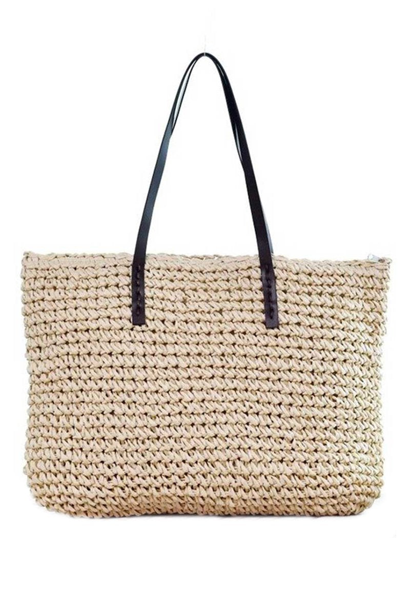 Large Straw Beach Bag