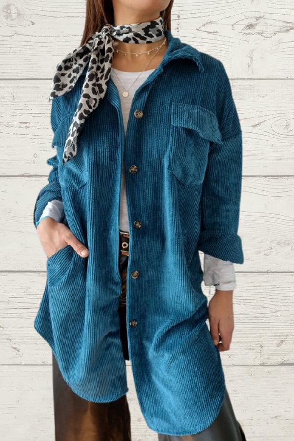 Italian Long Cocktail Jacket Blue