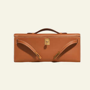 The Florence Leather Top-Handle Clutch