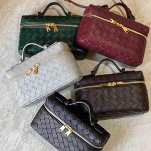 The Turin Woven Leather Duffel Bag