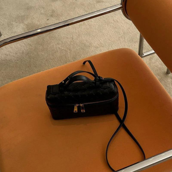 The Turin Woven Leather Duffel Bag